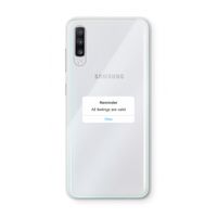 Reminder: Samsung Galaxy A70 Transparant Hoesje