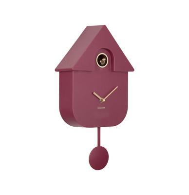Karlsson Moderne Koekoeks Wandklok - Donker Mauve
