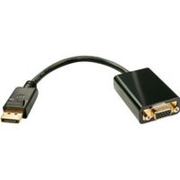 Lindy 41006 video kabel adapter 0,15 m DisplayPort VGA Zwart - thumbnail