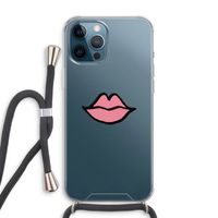 Kusje: iPhone 12 Pro Max Transparant Hoesje met koord
