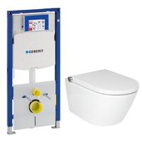 RapoWash Luxe (nieuw model) bidet toilet met zitting zonder spoelrand inclusief Geberit Sigma UP320 inbouwreservoir