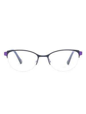 Etnia Barcelona lunettes de vue Margrethe à monture papillon - Bleu