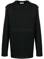 Jil Sander sweat à design superposé - Noir - thumbnail