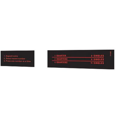 Rock-Ola 470 Coin Instruction Ruit Sticker