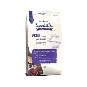 Sanabelle ADULT droogvoer voor kat 2 kg Volwassen Struisvogel, Gevogelte