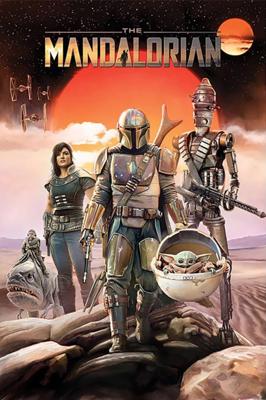 Poster Star Wars the Mandalorian Group 61x91,5cm