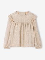 T-shirt Kerstmis meisjes lange mouwen goud
