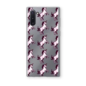 Musketon Unicorn: Samsung Galaxy Note 10 Transparant Hoesje