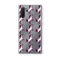 Musketon Unicorn: Samsung Galaxy Note 10 Transparant Hoesje