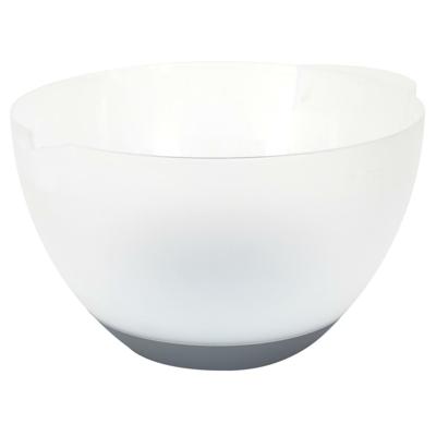 Lily Cook Beslagkom/mengkom - 3 liter - kunststof - transparant/grijs - schenktuit