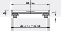 Alprokon borstelprofiel 3040 F1 40mm 2400mm - thumbnail