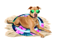 Coolpets tropical premium koelmat flower hond Diameter: 65cm - thumbnail