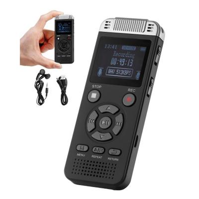 VEVOR Digitale Voice Recorder, 128 GB, Dictafoon met Playback, Audio Recorder met Wachtwoord USB, 8730 Uur Opslag, 40 Uur Continue Opname, voor Lezingen, Vergaderingen