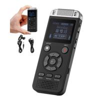 VEVOR Digitale Voice Recorder 128GB Opnameapparaat met Afspelen