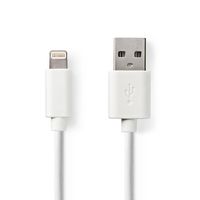 Nedis Oplaadkabel Apple lightning 8-pins naar USB 1m wit - thumbnail