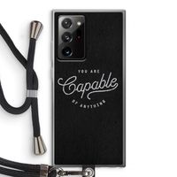 Capable: Samsung Galaxy Note 20 Ultra / Note 20 Ultra 5G Transparant Hoesje met koord
