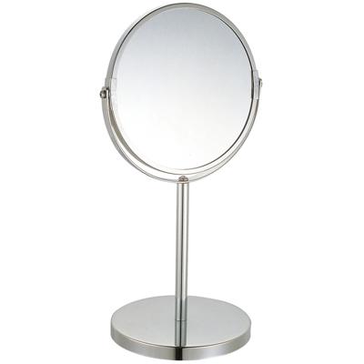 MSV Make-up spiegel - 2-zijdig/3x vergrotend - stevige voet - chrome zilver - D17 cm MSV Make-up spiegel - 2-zijdig/3x vergrotend - stevige voet - chrome zilver - D17 cm