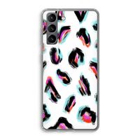 Cheetah color: Samsung Galaxy S21 Transparant Hoesje
