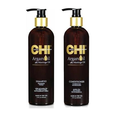 CHI Argan Oil Shampoo + Conditioner Set