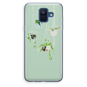 Hang In There: Samsung Galaxy A6 (2018) Transparant Hoesje