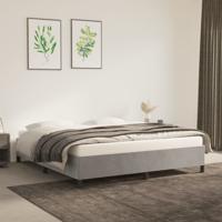 Bedframe zonder matras 160x200 cm fluweel lichtgrijs