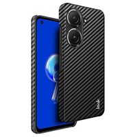 Imak Ruiyi Asus Zenfone 9 Gecoat Hoesje - Koolstofvezel - Zwart