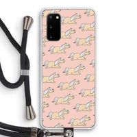 Ponys: Samsung Galaxy S20 Transparant Hoesje met koord