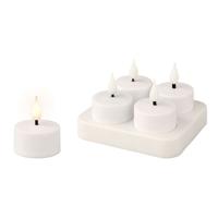 Kaars LED Lumineo 485346 Wit Herlaadbaar Binnenkant (4 Stuks)