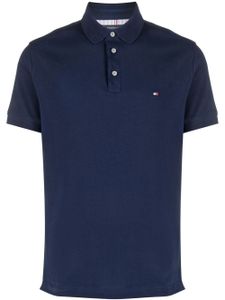 Tommy Hilfiger polo en piqué à patch logo - Bleu