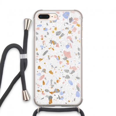 Terrazzo N°8: iPhone 7 PLUS Transparant Hoesje met koord