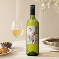 Wijn met bedrukt etiket - Belvy - Wit