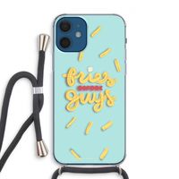 Always fries: iPhone 12 Transparant Hoesje met koord