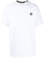 Philipp Plein t-shirt plissé à logo - Blanc - thumbnail