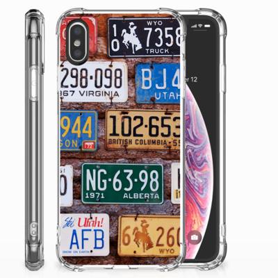 Apple iPhone X | Xs Anti-shock Hoesje met foto Kentekenplaten Apple iPhone X | Xs Anti-shock Hoesje met foto Kentekenplaten