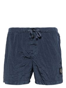 Stone Island short de bain à patch logo - Bleu