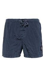 Stone Island short de bain à patch logo - Bleu