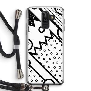 Pop Art #4: Samsung Galaxy J8 (2018) Transparant Hoesje met koord
