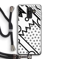 Pop Art #4: Samsung Galaxy J8 (2018) Transparant Hoesje met koord