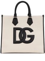 Dolce & Gabbana sac cabas en cuir à logo - Tons neutres - thumbnail