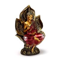 Rood & Goud Thaise Boeddha Zittende Lotus