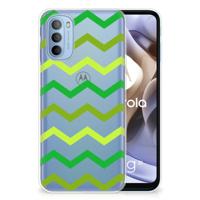 Motorola Moto G31 | G41 | TPU bumper | Zigzag Groen