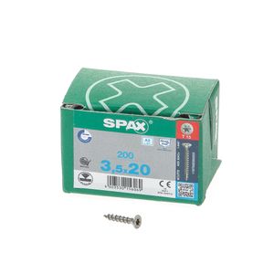 Spax pk t15 rvs vd 3,5x20(200).