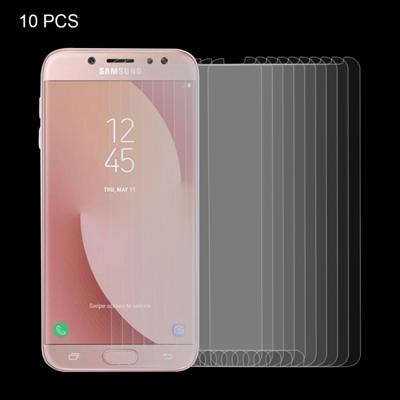 10 stuks voor Galaxy J7 (2017) (Amerikaanse versie) 0.3mm 9H oppervlaktehardheid 2.5D Explosieveilig niet-volledig scherm getemperd glas scherm Film