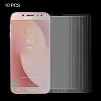 10 stuks voor Galaxy J7 (2017) (Amerikaanse versie) 0.3mm 9H oppervlaktehardheid 2.5D Explosieveilig niet-volledig scherm getemperd glas scherm Film