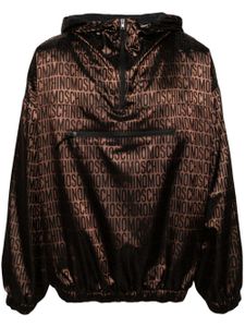 Moschino veste à motif monogrammé en jacquard - Marron