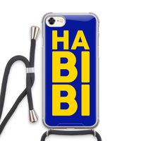 Habibi Blue: iPhone 7 Transparant Hoesje met koord