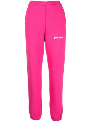 Palm Angels pantalon de jogging à log imprimé - Rose