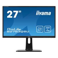 iiyama ProLite B2783QSU-B1 - 27 inch - 2560x1440 - DP - DVI - HDMI - Zwart