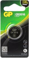 GP CR2016 lithium 3 volt blister1 3212300