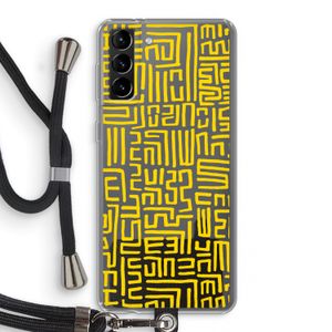 Majorelle Blue Print: Samsung Galaxy S21 Plus Transparant Hoesje met koord